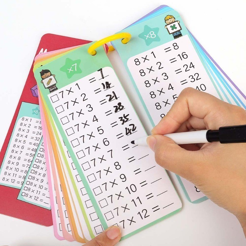 Early Education Arithmetic Card - With Erasable Pen - Math Game Kids ...