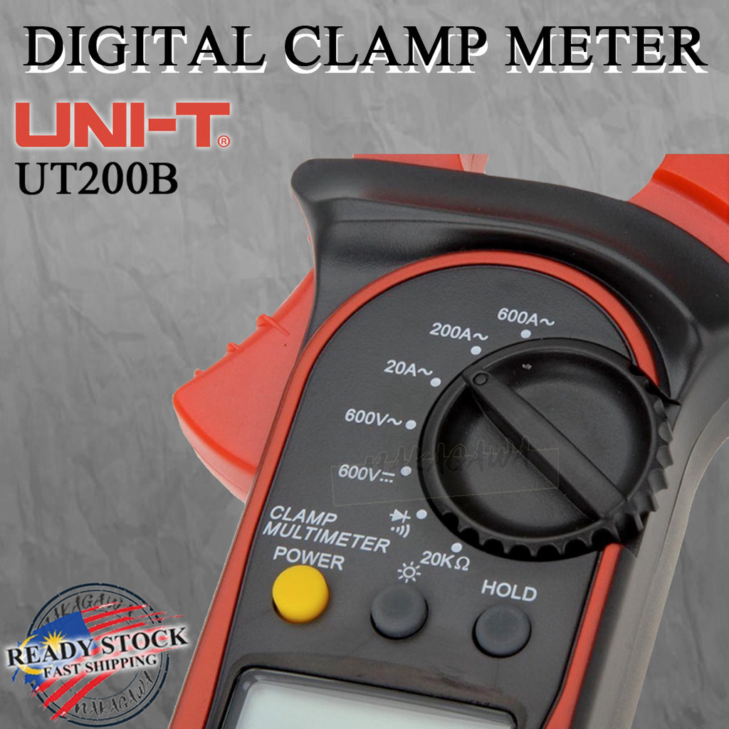 UNI -T UT200B DIGITAL CLAMP MULTI METER | Shopee Malaysia