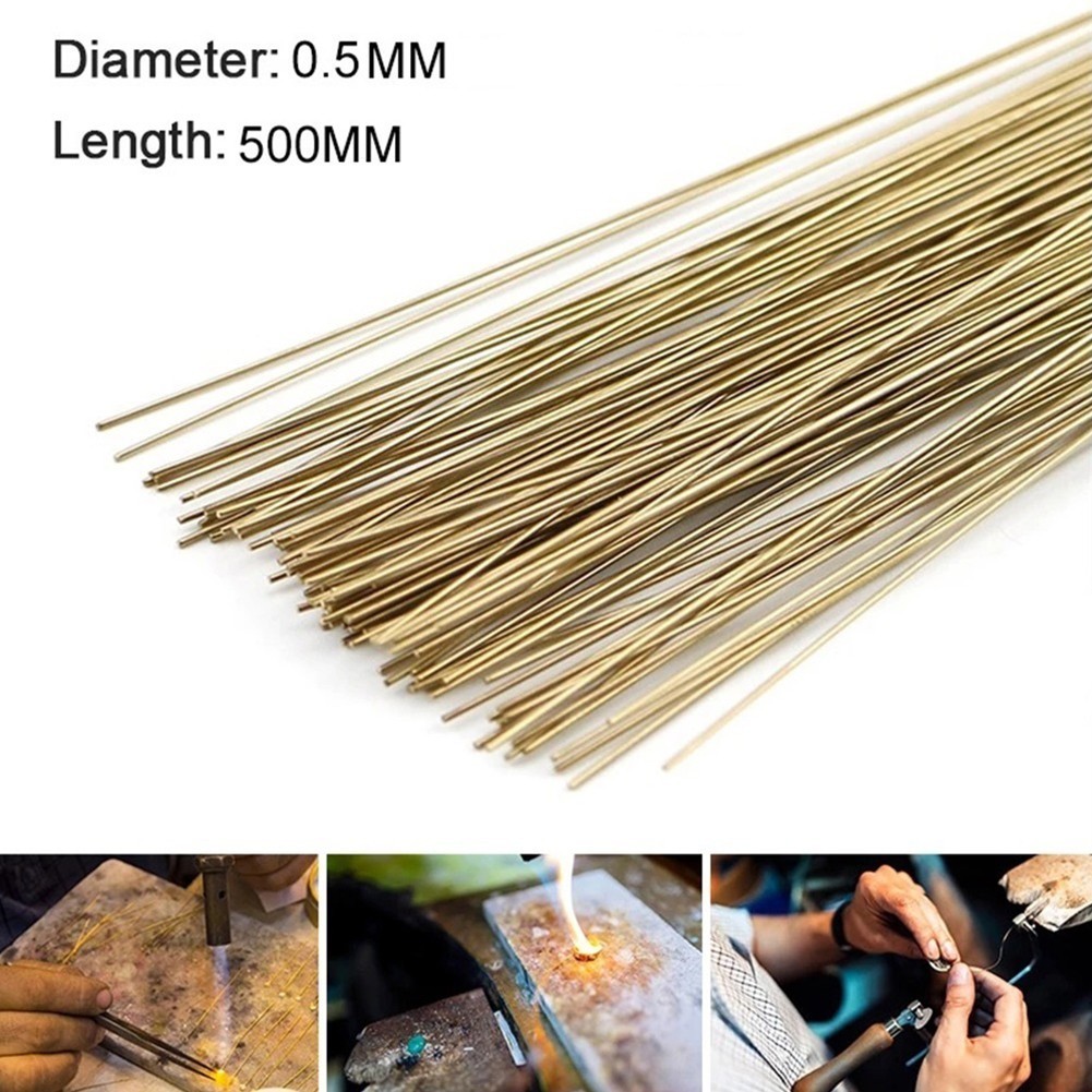 {DRHT} 1.64ft Silver Welding Rods Gold Soldering Wire Soldering Rods ...
