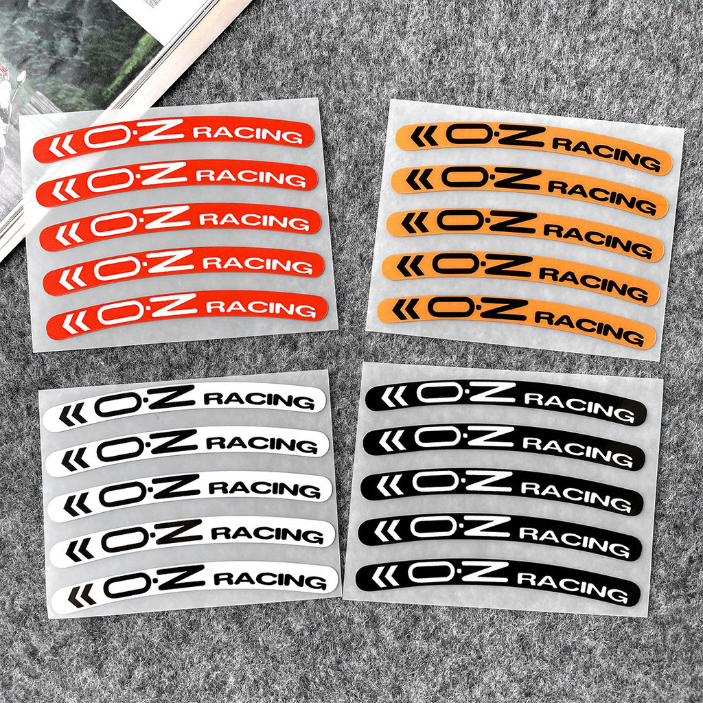 4PCS OZ Racing Wheel Stickers Reflective Waterproof Rim Stripe Tape ...