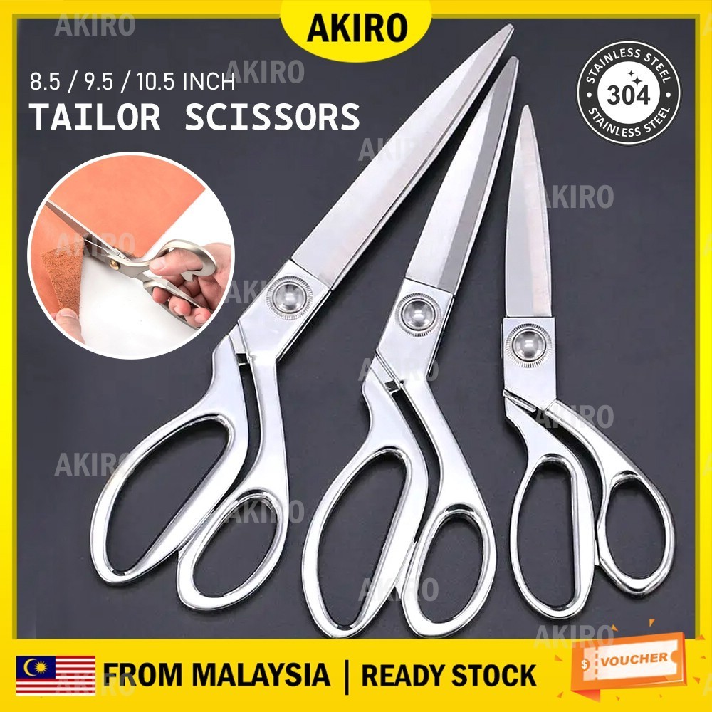 AKIRO Professional Tailor Scissor Stainless Steel Sewing Tools Scissor ...