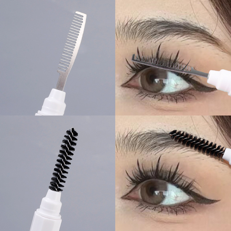 2-In-1 Diamond Shape Double-Head Eyelash Comb - Professional Spiral ...