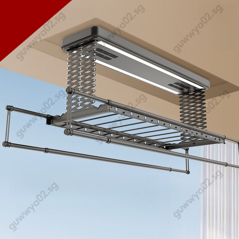 Height Automated Lifting Laundry Rack Household Balcony Intelligent ...
