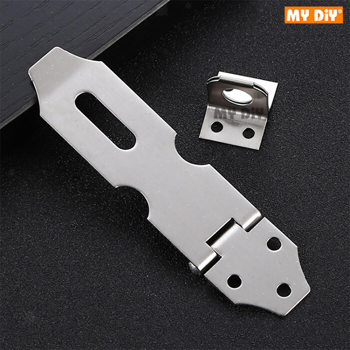 MYDIYHOMEDEPOT - STAINLESS STEEL HASP LOCK & STAPLE FOR SAFETY SECURITY ...