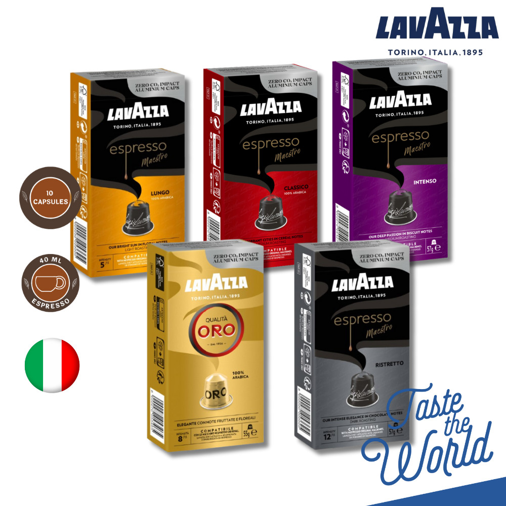 Lavazza Nespresso Compatible Coffee Aluminium Capsules 10 capsules per pack Shopee Malaysia