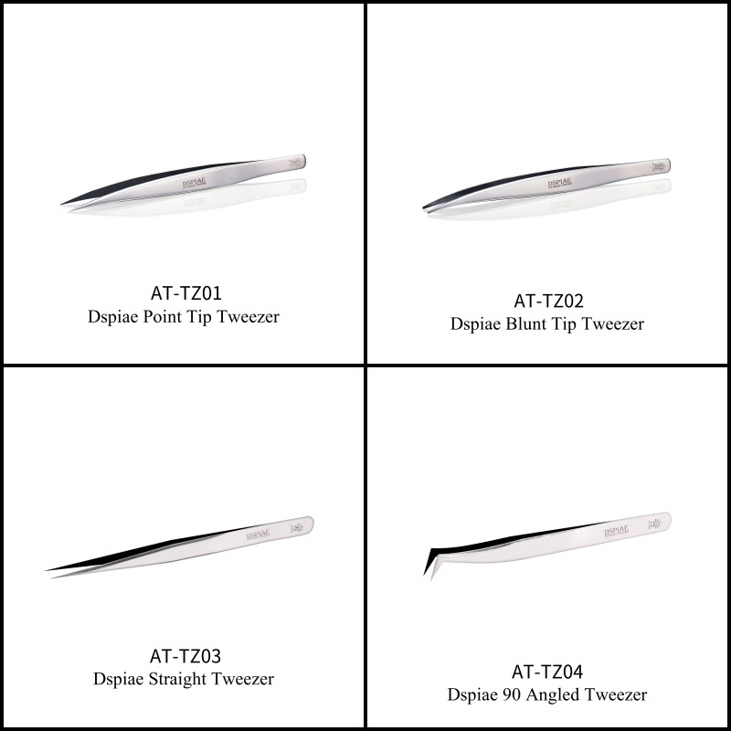 thumbnail image 2 of DSPIAE Precision Tweezers Set - Straight, Angled & Anti-Static For Model Building & Hobby 2 of 9