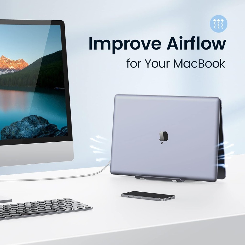 ORICO Aluminum Vertical Laptop Stand Gravity Locking Holder Desktop ...