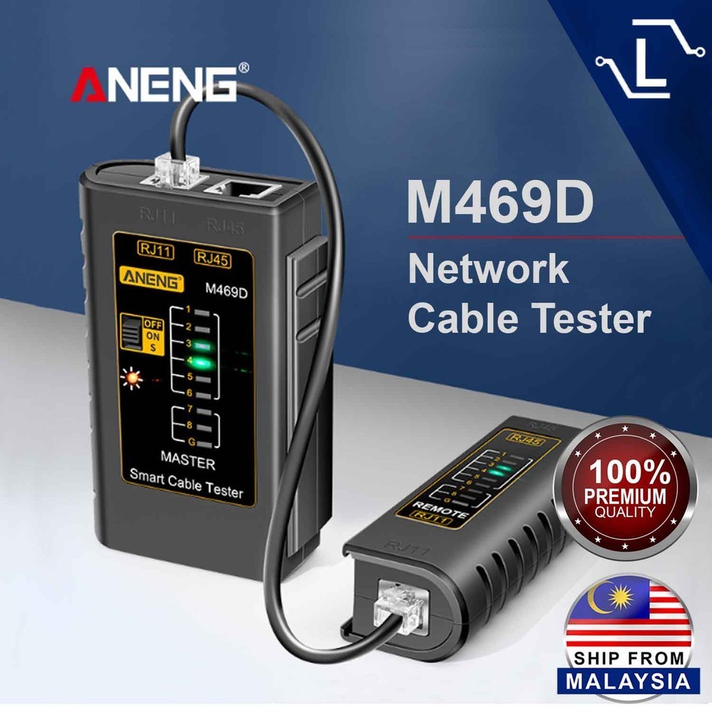 [Luminense] Aneng M469D Network Cable Tester ANENG M469D RJ45 LAN ...