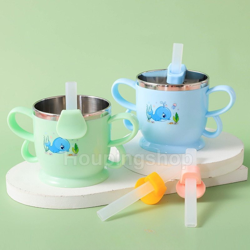 Extended and upgraded baby snap straw to help children drink soup baby ...