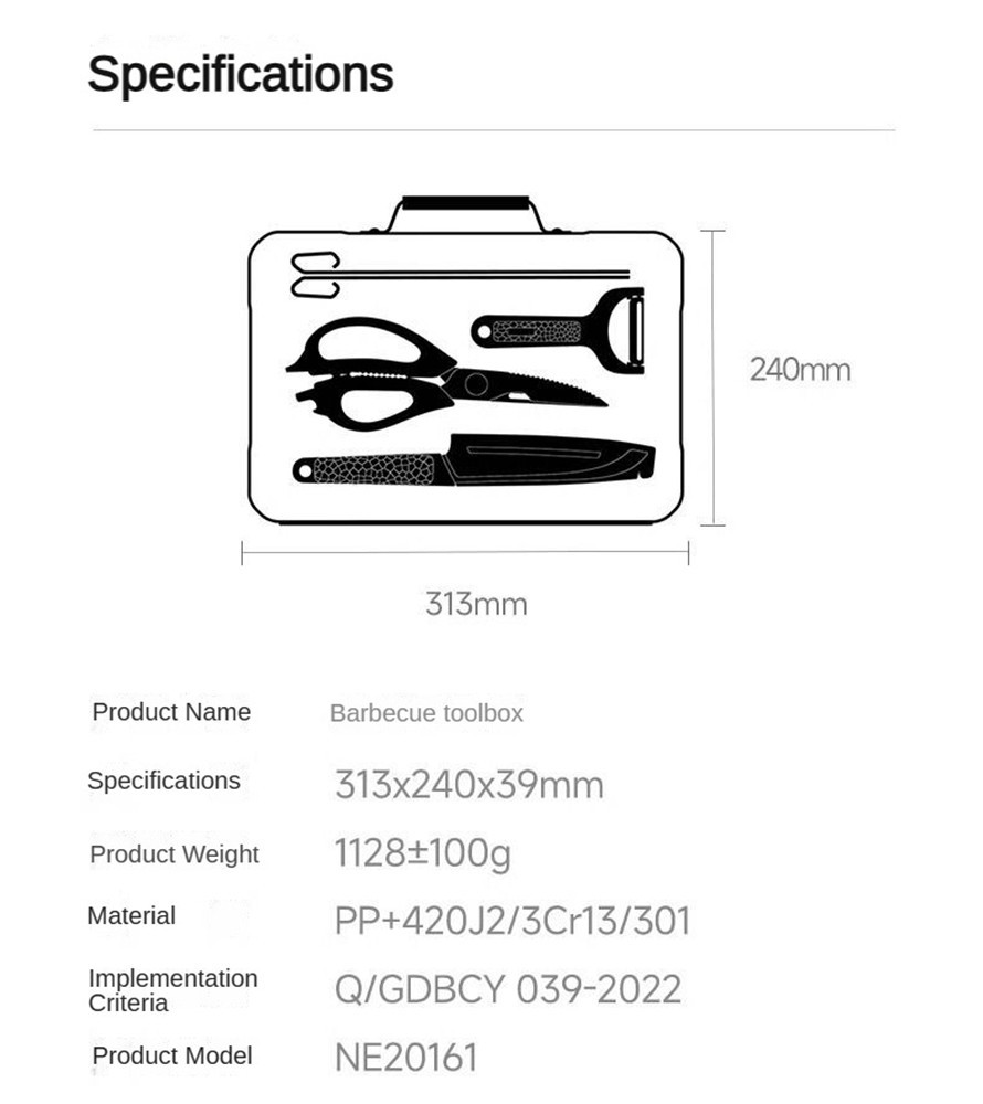 Nextool Barbecue Tool Set Camping Outdoor NE20261 | Shopee Malaysia