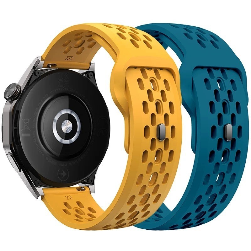 Bracelet Silicone 22mm Respirant Pour Montres Suunto - Compatible 9 Peak Pro, Vertical, Race - Libération Rapide, Confortable