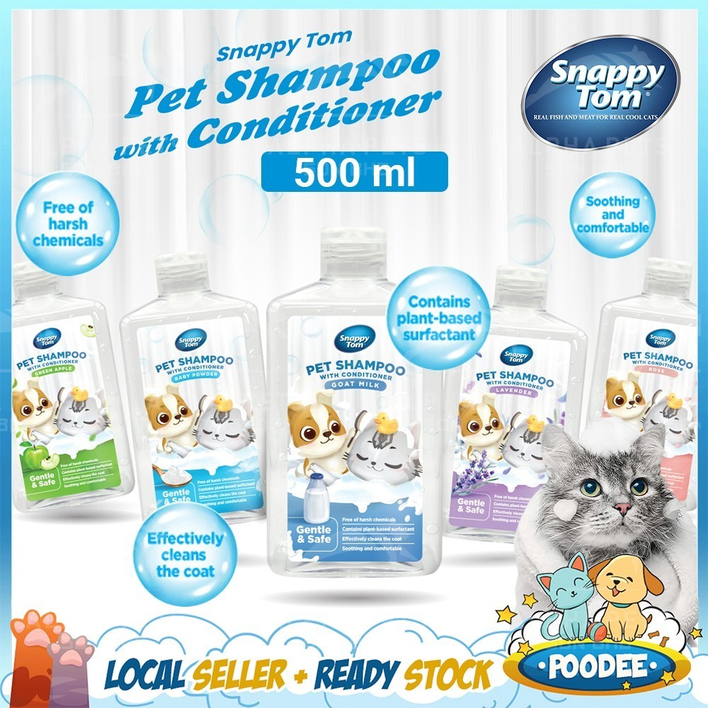 POODEE PETS Snappy Tom Pet Shampoo 500ML Pets Conditioner Shampoo Cats ...