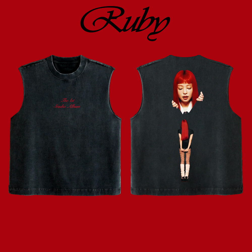 BLACKPINK Jennie Ruby Photo タンクトップ Jennie ruby eye tank top M - メルカリ
