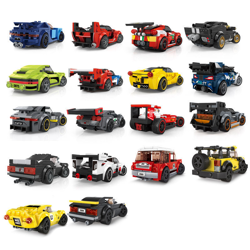 22 style New Building Blocks Super Race Car Building Bricks Famous ...