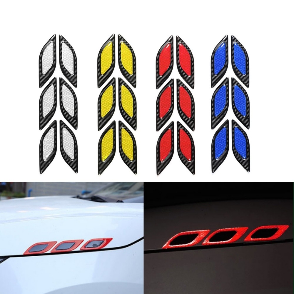 Car Fender Night Light Reflective Warning Sticker Body Anti-collision ...