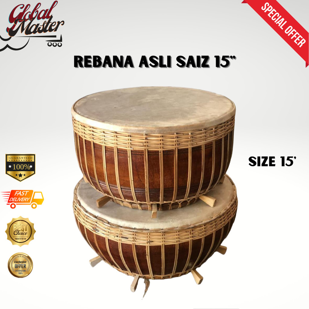 REBANA ASLI TRADISIONAL - SAIZ 14 INCI | Shopee Malaysia