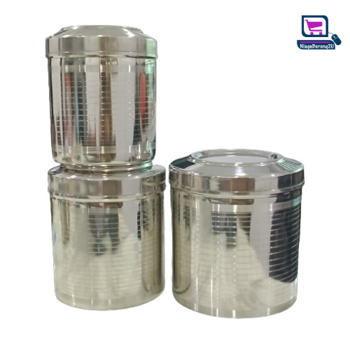 Airtight Container Food Sugar Milo Storage Steel Dabba | Shopee Malaysia