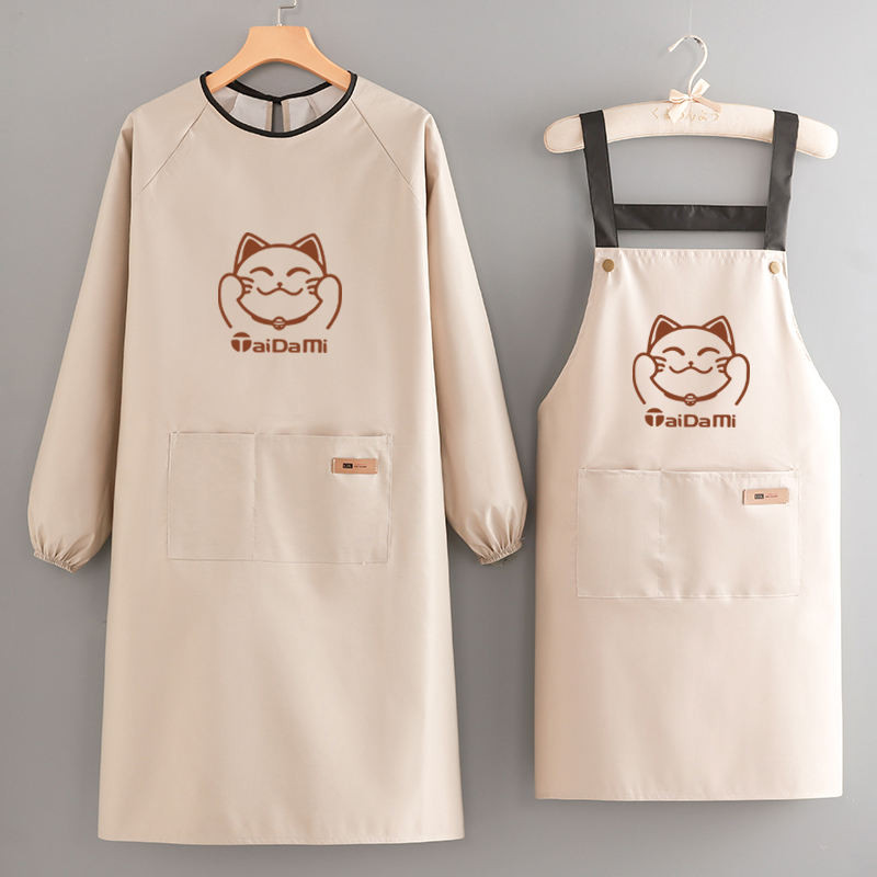 #ready Stock #Fashion Waterproof Apron Kitchen Household Cooking Apron ...