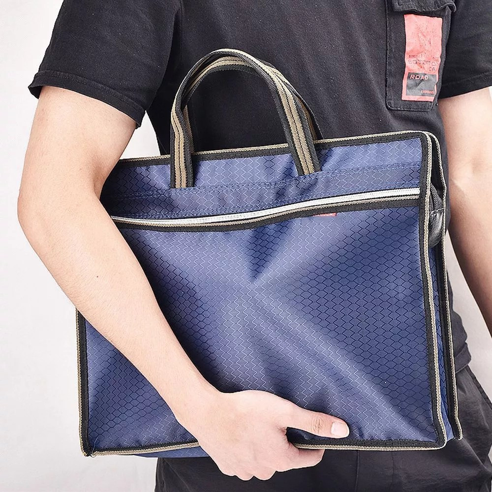 TDLV A4 Documents File Bag Folder Fashion Portable Canvas Briefcase ...
