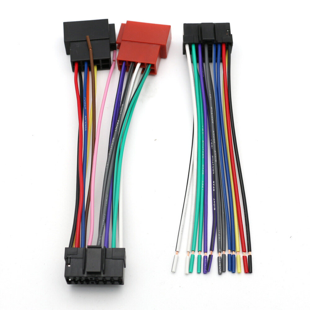 ISO Standard Wire Harness for Sony CDX MEX DSX WX Car CD Radio Audio ...