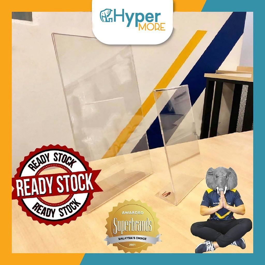 HYPERMORE A4 A5 Acrylic L/T-Shape Display Stand | Shopee Malaysia