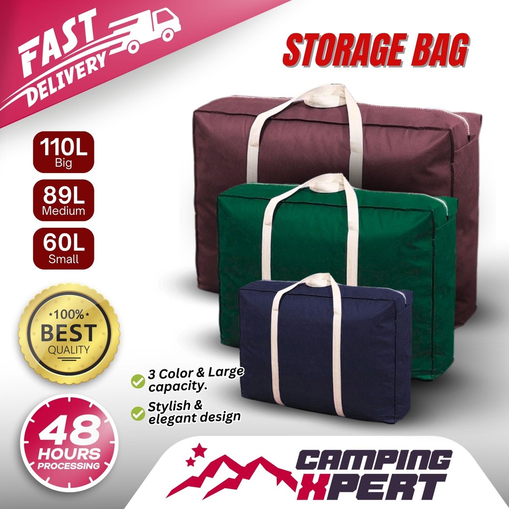 Foldable Bag 60L 89L 110L Storage Bag Berzip Small Medium Big Beg Guni ...