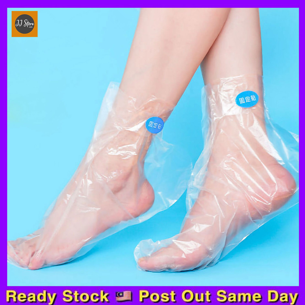 100 Pcs Disposable Foot Mask Cover Anti-Dry Foot Protection Cover ...