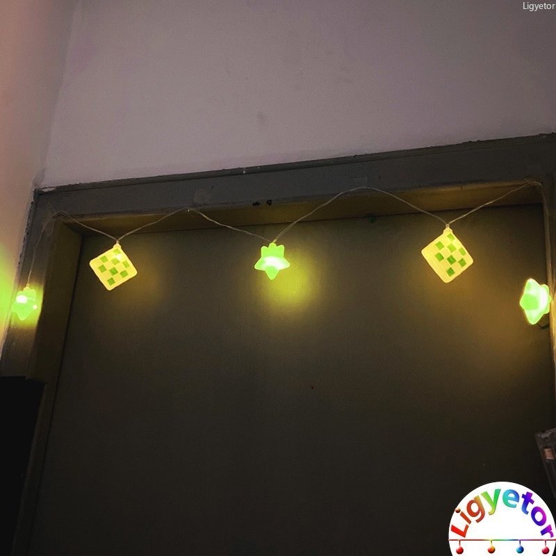 Ligyetor Lampu Raya Ketupat LED Ramadan Light Eid Star Moon Fairy ...