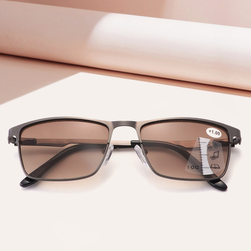 Outdoor anti UV Grade Multifocal Progressive Reading Eye glasses men ...