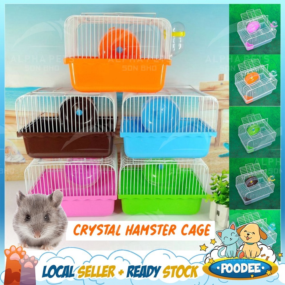 Photo inspiration: Gallery Detail: Poodee Portable Hamster Cage Wt Running Exercise Wheels Water Bottle