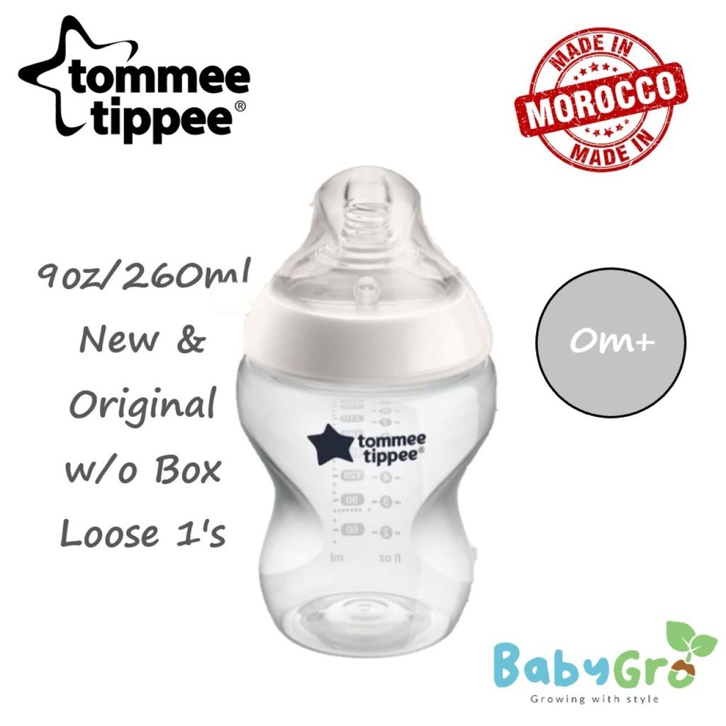 Tommee Tippee Close To Nature 9oz/260ml come with Super Soft Teat Slow