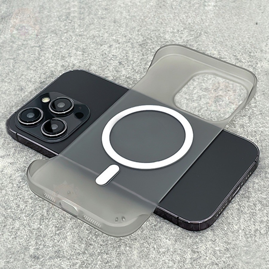 Borderless Matte Ultra-Thin Clear Magnetic Casing For iPhone 17 16 15 ...