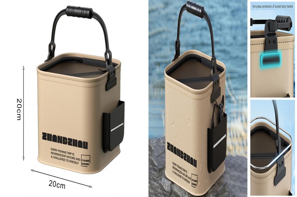 {tshitoli} Waterproof Storage Bag Compact Fish Bucket Portable ...