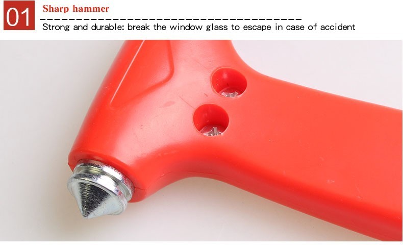 3 IN 1Safety Hammer Glass Breaker Tool Emergency Car Window Breaker ...