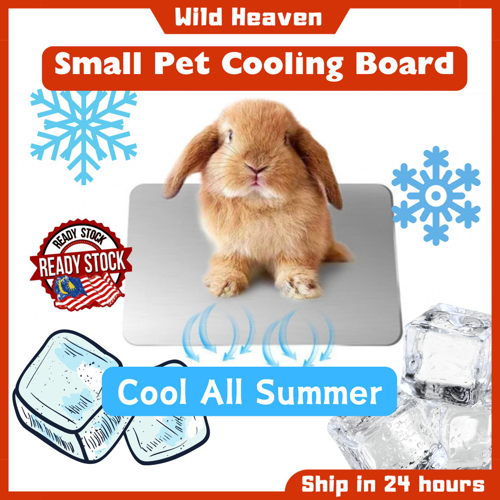 Rabbit Aluminium Hamster Instant Cooling Plate Bed Ice bed Summer Mat ...