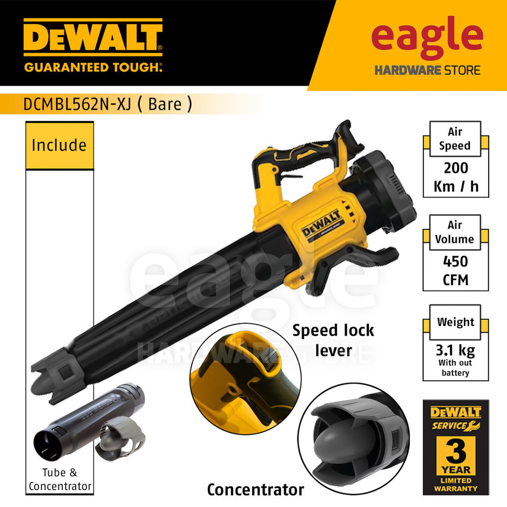 Dewalt DCMBL562N-XJ 18/20V Brushless Cordless Blower ( Bare Unit ...