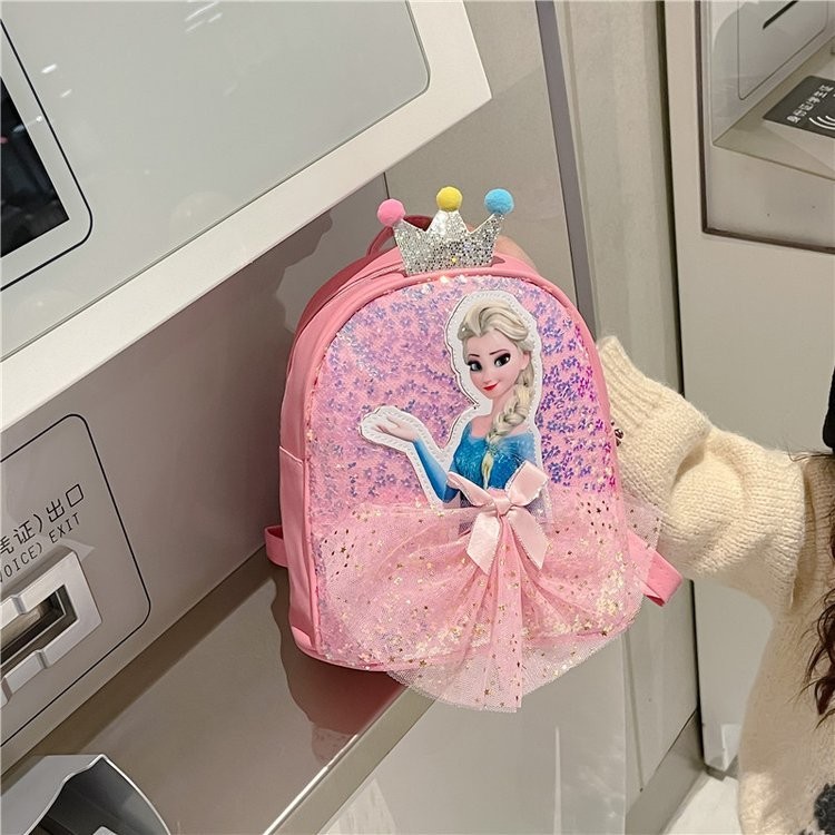 Children Princess Elsa Backpack Kindergarten Baby Mini School Bag ...