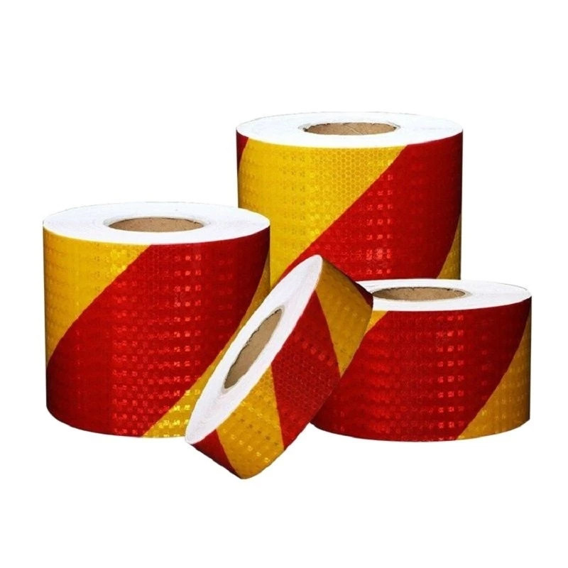 5/10/15/20cm*3m Reflective Tape Outdoor Waterproof Red-Yellow Strip ...