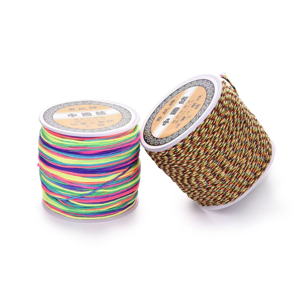 10-100m 0.8mm 24 color nylon thread High quality jade thread Chinese ...
