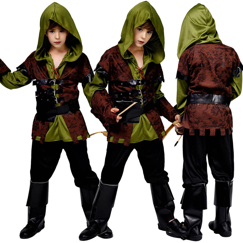 MYLITTLELASS Adult Kid Hunter Peter Pan Fairy Tale Huntsman Robin Hood ...