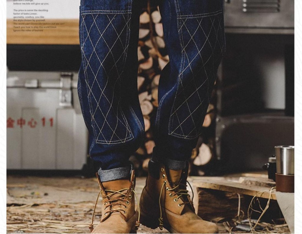 Men's American Workwear Jeans Retro Autumn and Winter New Loose Open ...