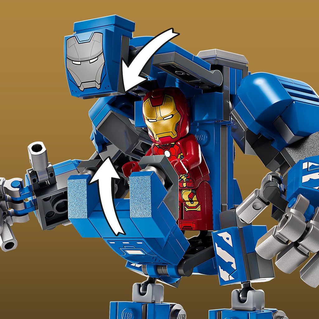 LEGO 76315 Marvel Super Heroes Iron Man's Laboratory: Hall of Armor ...