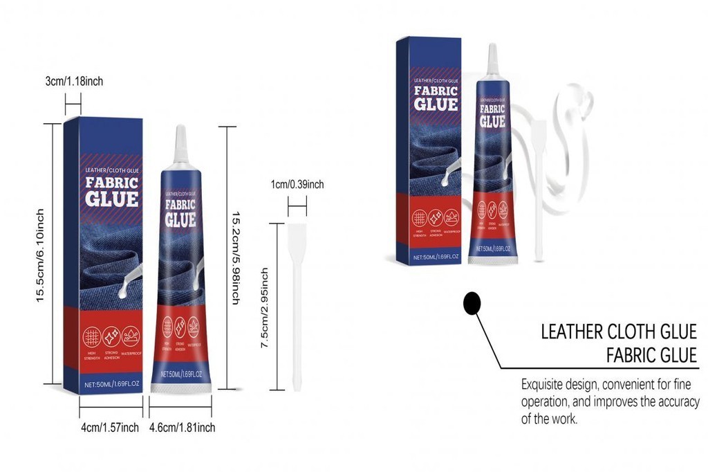 Apparel Fabric Glue Crystallike Fabric Bond 50ml Fabric Glue with