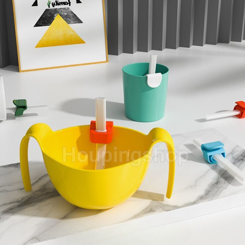 Extended and upgraded baby snap straw to help children drink soup baby ...