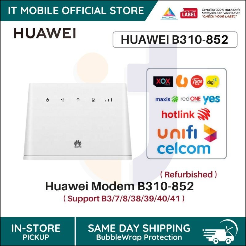 Huawei B310 852 Modified Unlimited Hotspot Modem AIO OVPN 100% Original ...