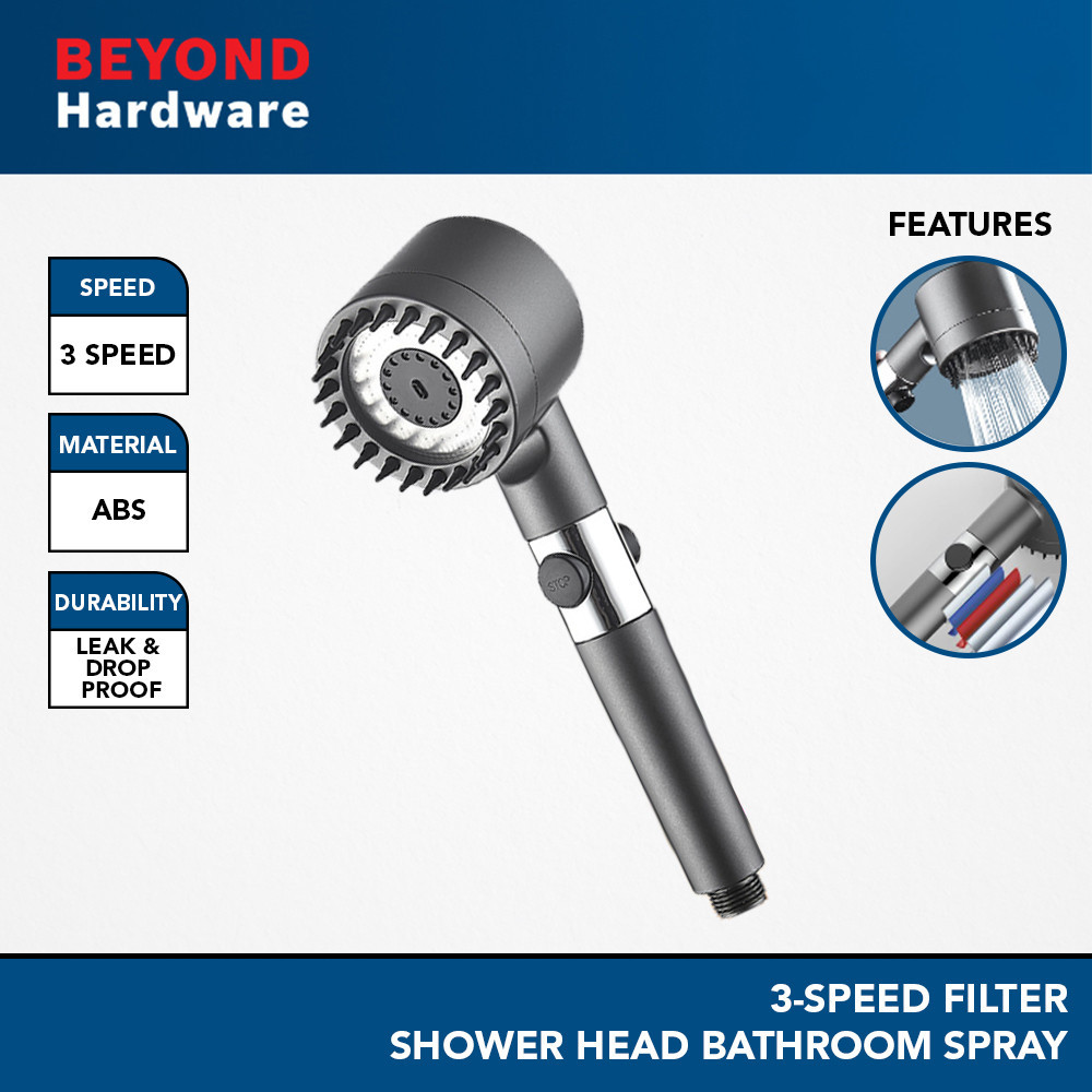 4 In 1 Massagable High Pressure Shower Head With Filter Shower Head 3 ...