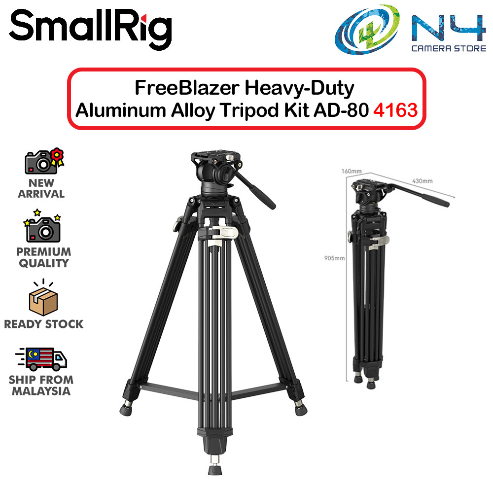 SmallRig FreeBlazer Heavy-Duty Aluminum Alloy Tripod Kit AD-80
