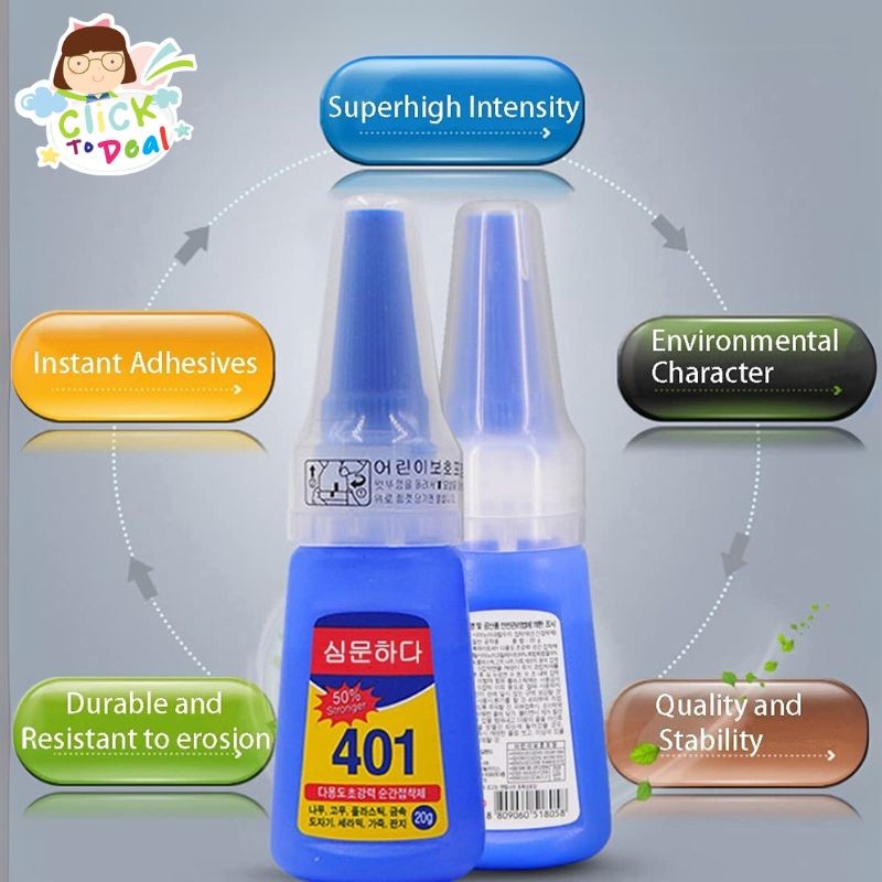 CTD 401 Adhesive Super Glue Gum Gam Cepat Kering Anak Panah Vanes 20g ...