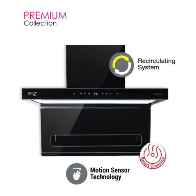 Senz SZ-CH3288AC STELLA L Shape Design Heat Pro intelClean Cooker Hood ...