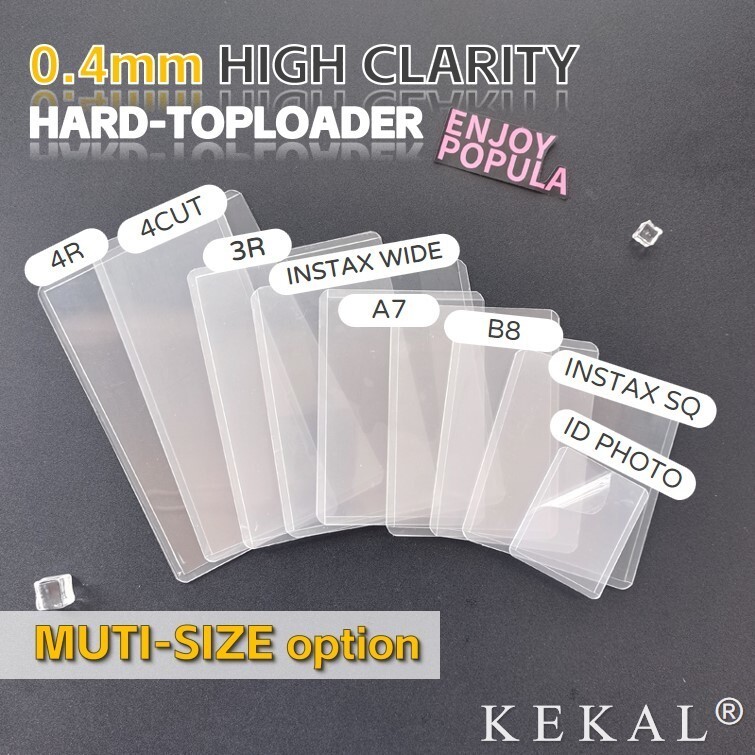 【KEKAL Multi-size Hard Toploader】High Clarity Photocard Holder With ...